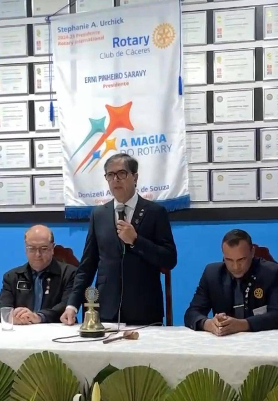 Presidente Ano Rotário 2024-25 Erni Pinheiro Saravt