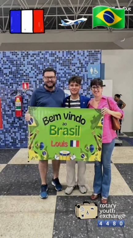 Rotary Club de São José do Rio Preto Recebe o Intercambista Francês Louis