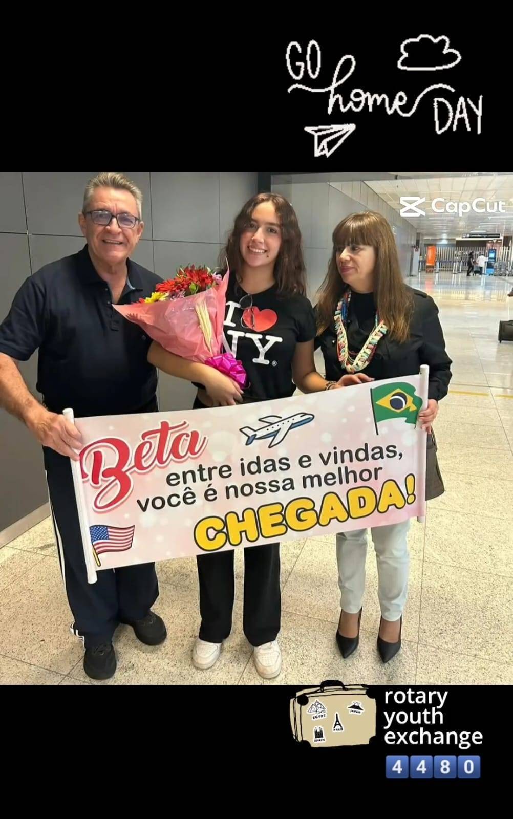 Intercambista Beta Retorna dos EUA Para Lins