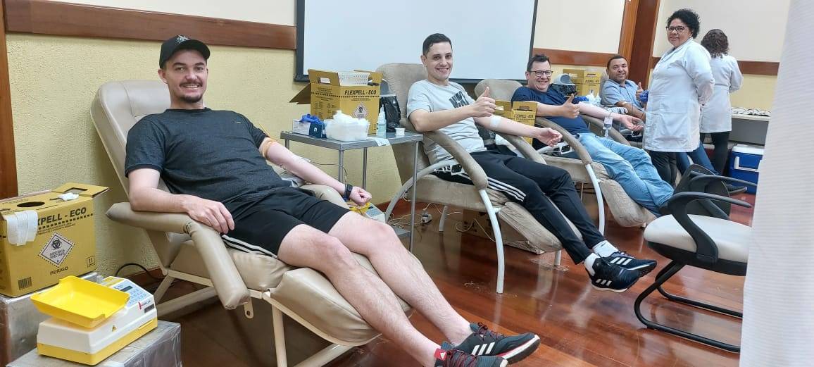Sucesso em mais um edição da campanha de doação de sangue.