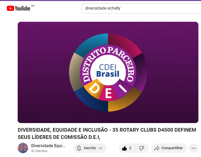 35 COMISSÕES DA DIVERSIDADE, EQUIDADE E INCLUSÃO DEFINIDAS NO D4500
