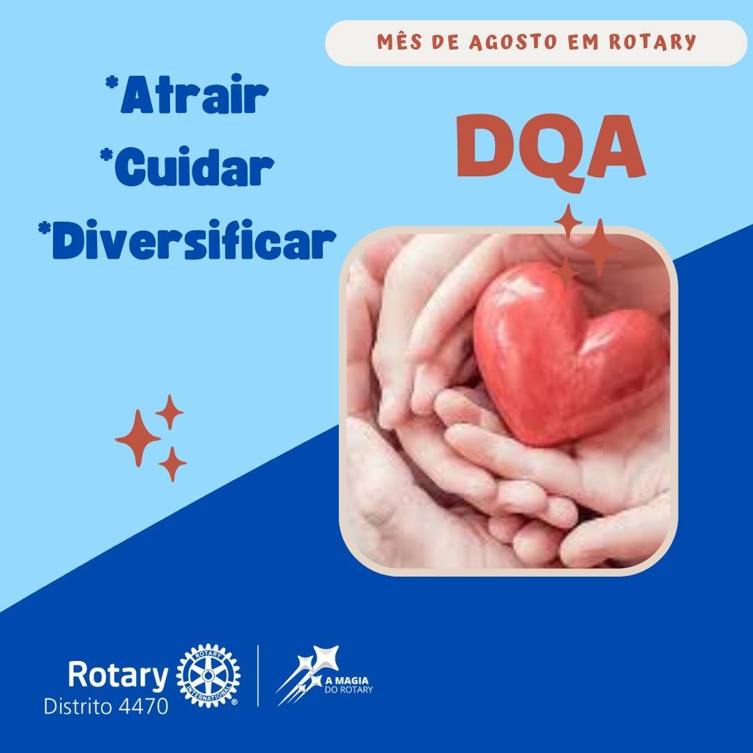 Mês de agosto em Rotary - Desenvolvimento do Quadro Associativo