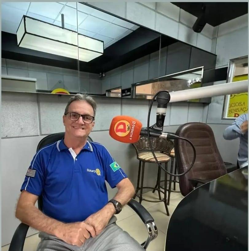 Presidente do Rotary Club de Santa Fé do Sul é Entrevistado pela Rádio Dinâmica 
