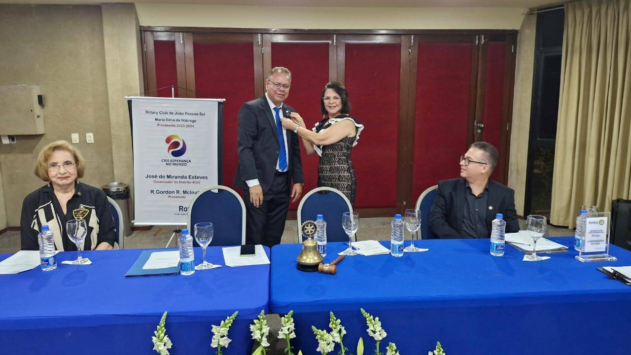 Momento da mudança da Presidência 2023 -2024 para 2024-2025