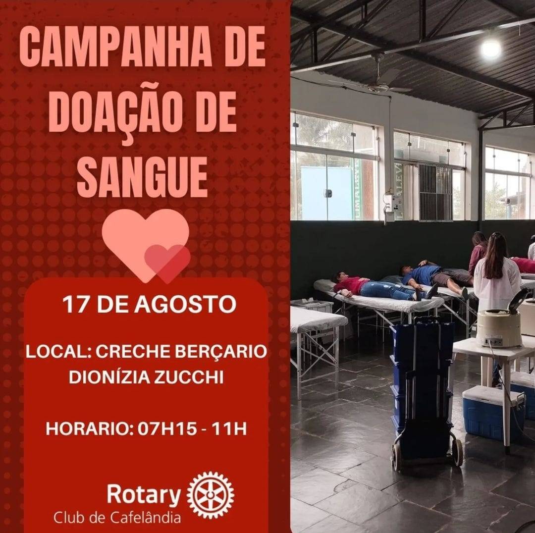 Rotary Club de Cafelândia Realiza Campanha de Doação de Sangue