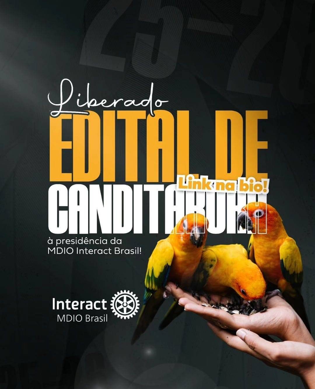 Liberado Edital de Candidatura para Presidente do MDIO do Interact Brasil