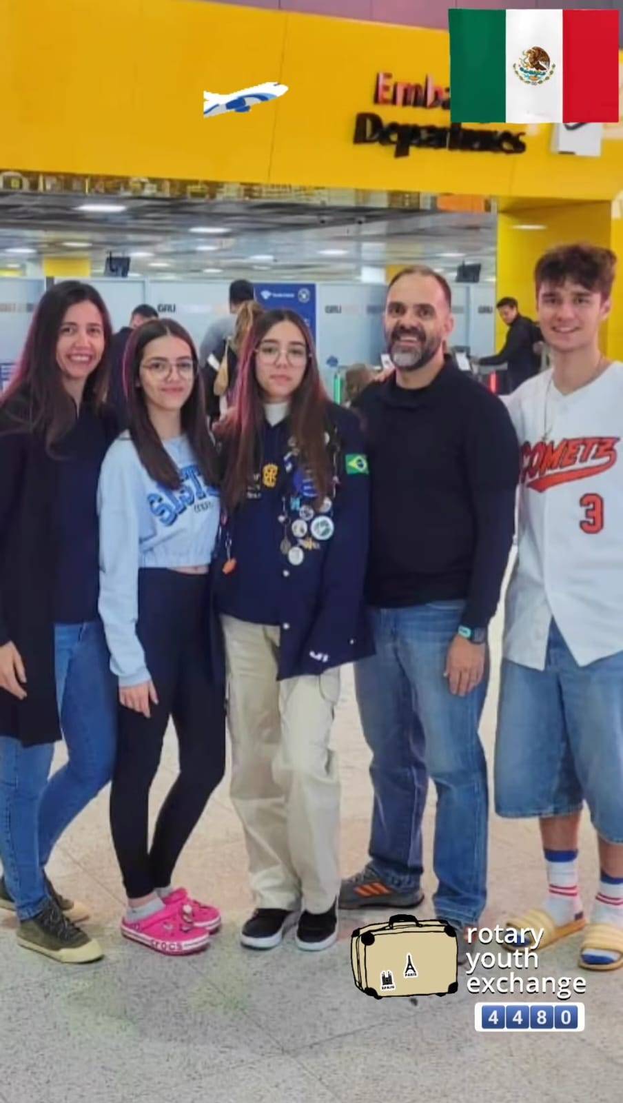 Intercambista Pietra Embarca Para o México