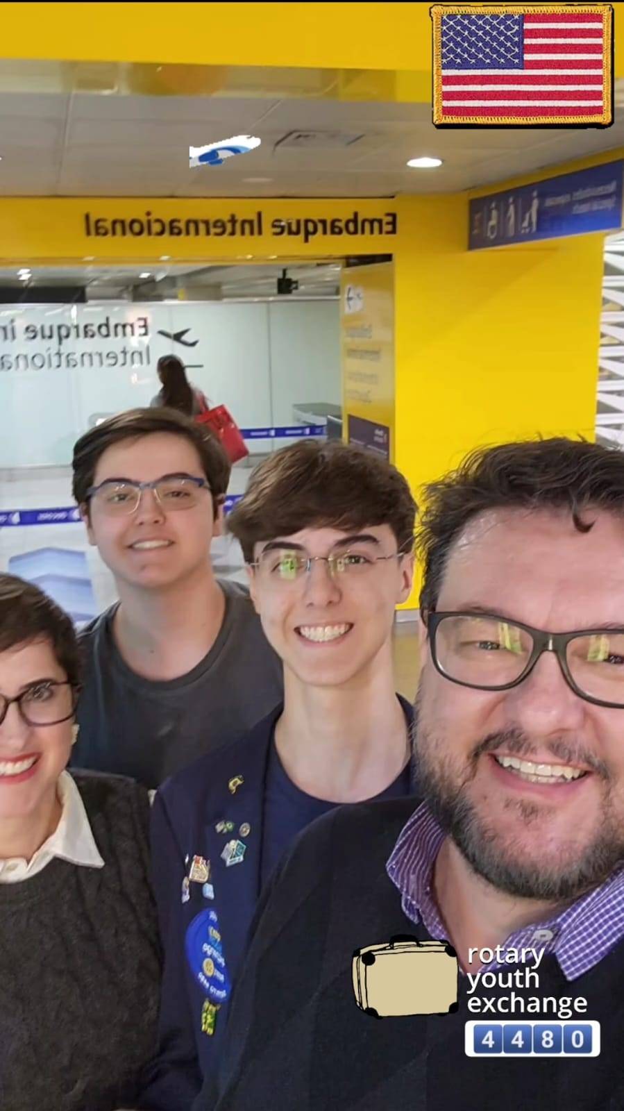 Davi Embarca Para a Terra do Tio Sam 