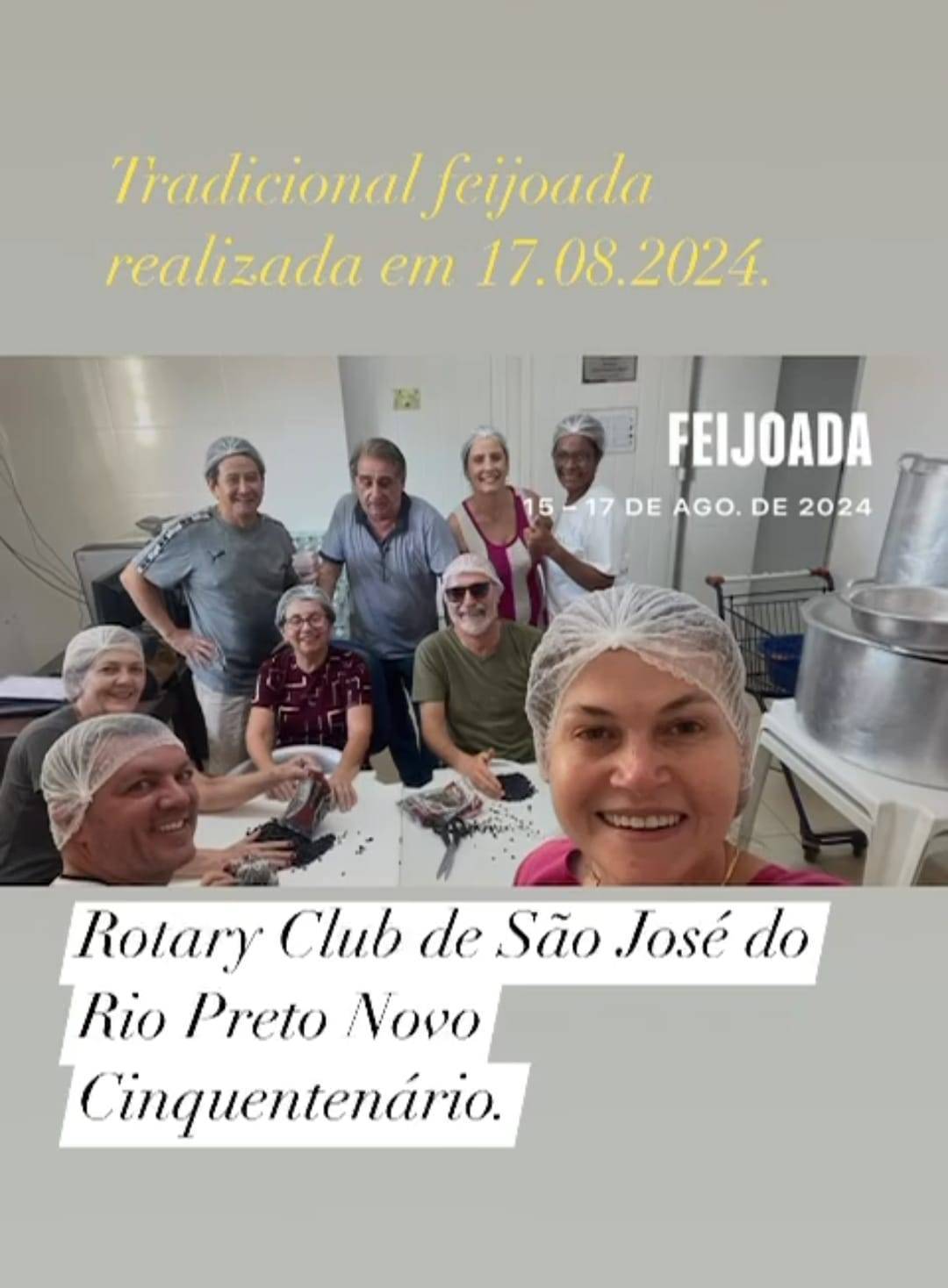 Rotary Club de São José do Rio Preto - Cinquentenário Realiza Tradicional Feijoada