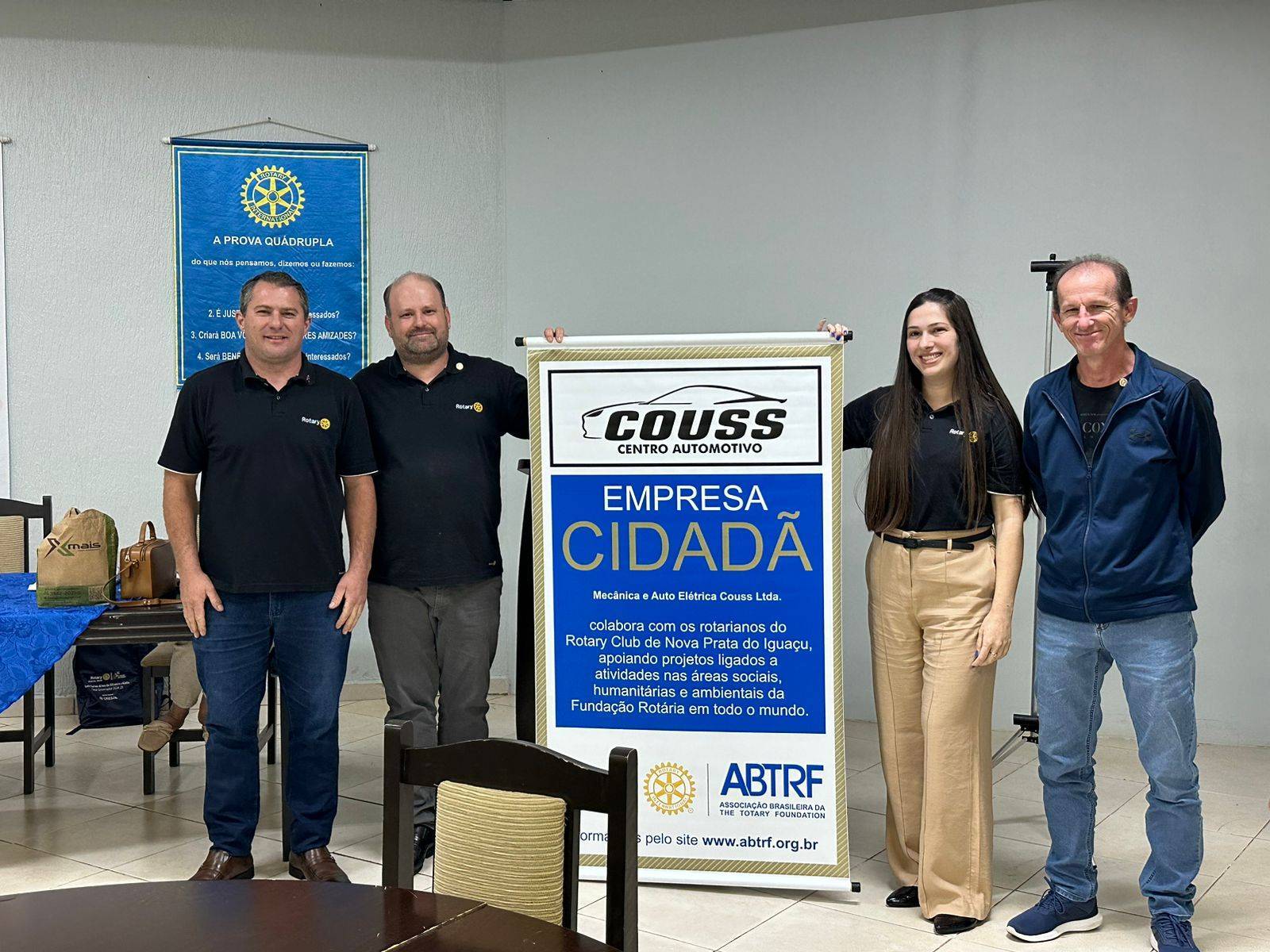 Na noite do 22/8 realizamos a entrega da nova empresa cidadã em nosso clube.