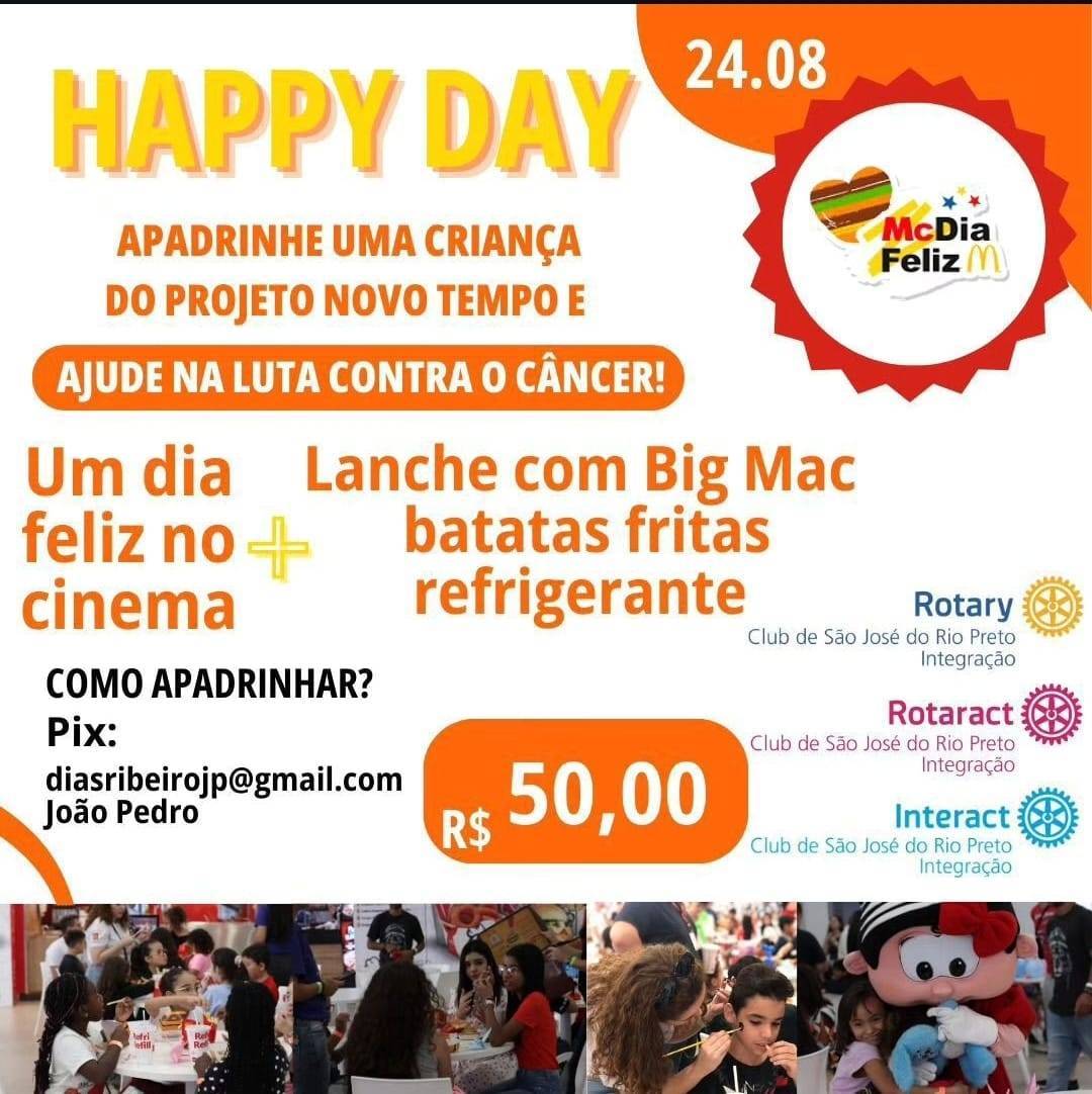 Interact Club de São José do Rio Preto - Jardins Realiza Happy Day - Mc Dia Feliz