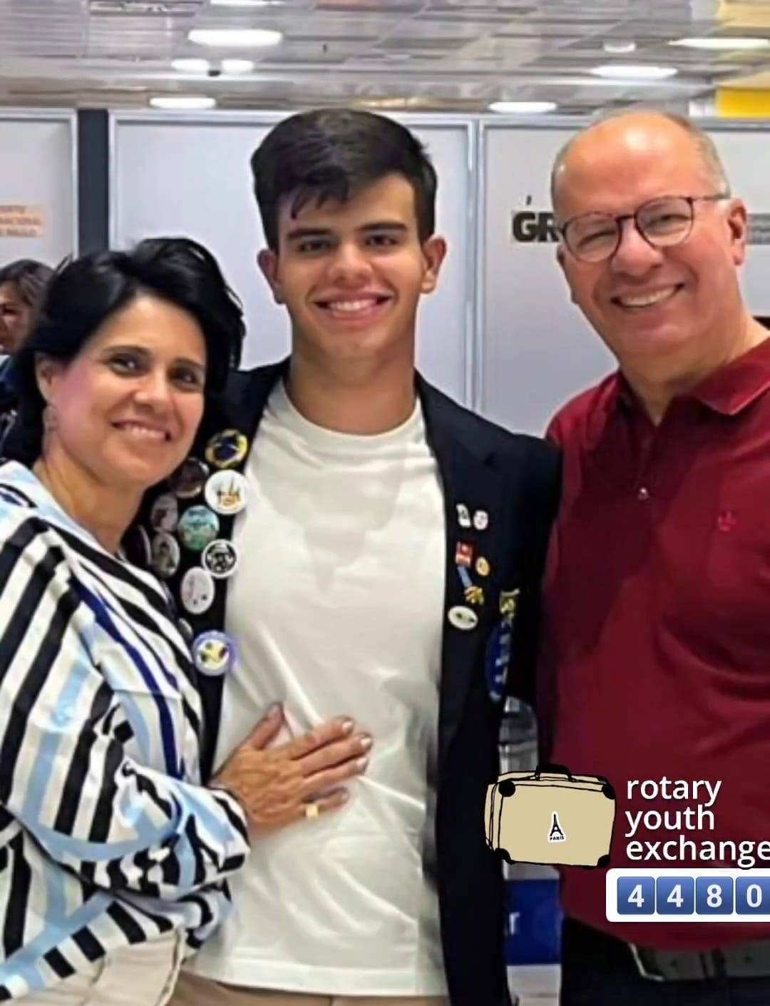 Intercambista Henrique de Barretos Embarca Para Taiwan