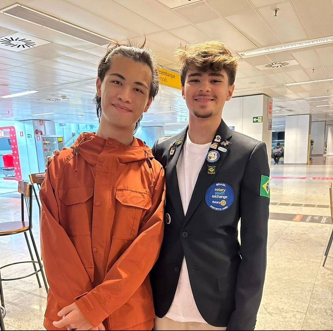 Rotary Club de São José do Rio Preto - Novas Gerações Leva Intercambista Henry Para se Despedir de Antônio em São Paulo