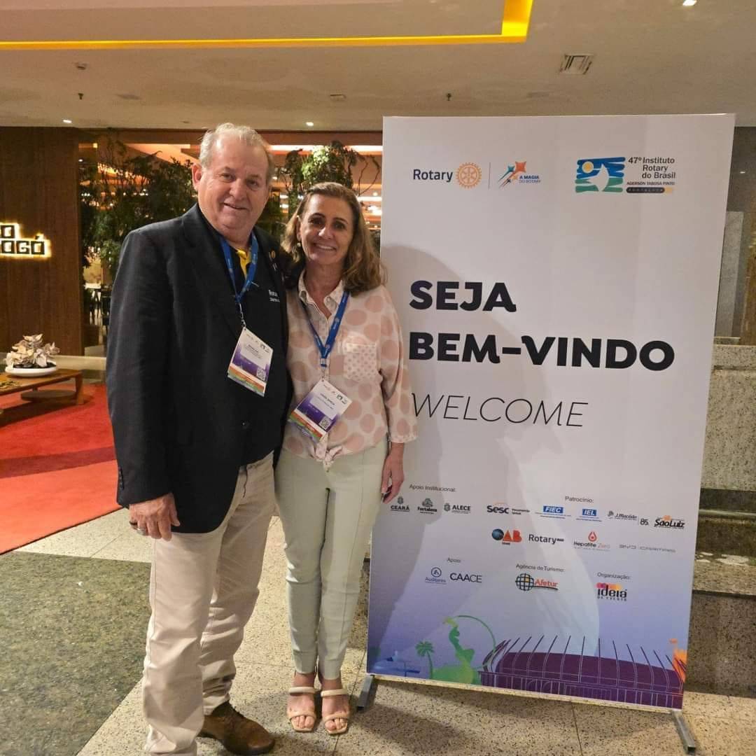 Brasilino Garcia Neto e Esposa Participam do 47⁰ Instituto Rotary do Brasil em Fortaleza