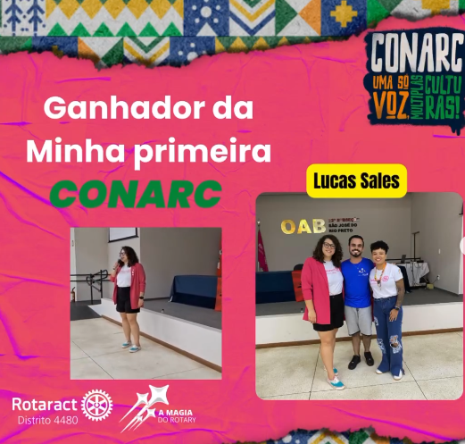 Rotaract Distrito 4480 Anuncia Ganhador da Inscrição Para o CONARC 2025