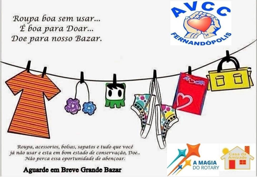 Casa da Amizade de Fernandópolis Realiza Grande Bazar Beneficente Em Parceria com a AVCC