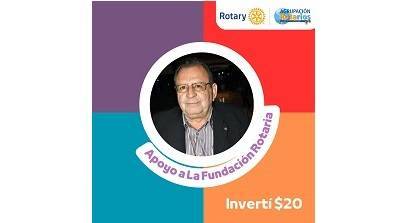 "Eu apoio a Fundação Rotária"