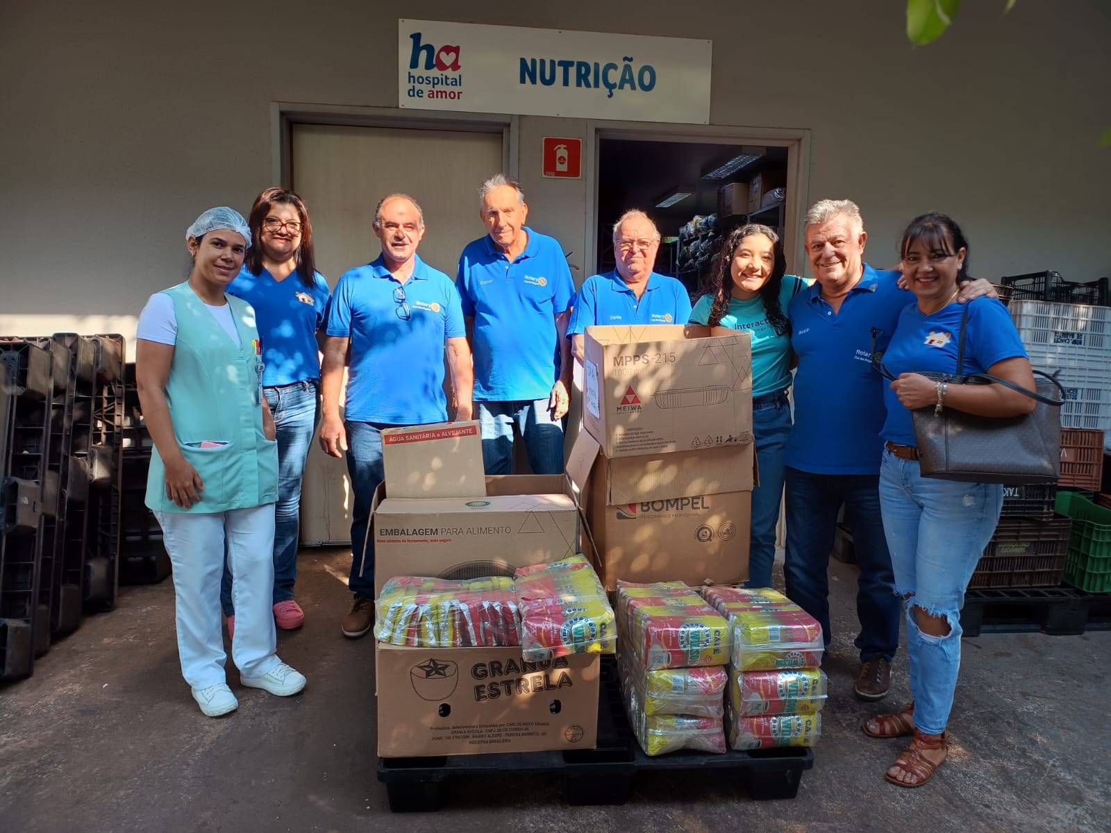 Rotary Club de General Salgado Realiza Entrega de Doações de Café para o Hospital de Amor de Jales
