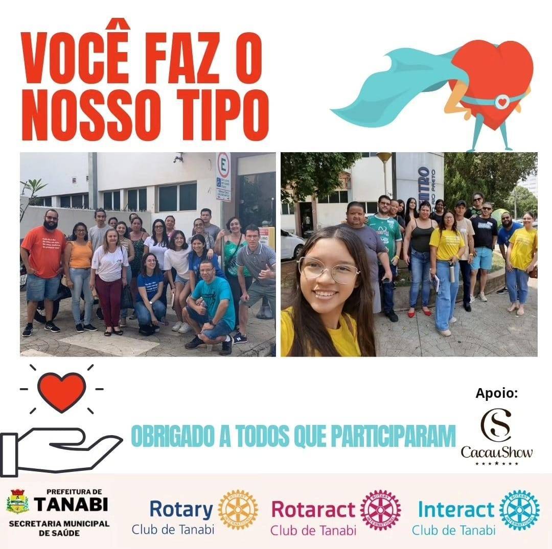 Família Rotária de Tanabi Realiza Campanha Setembro Vermelho 