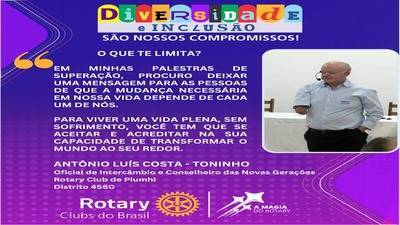 Rotary Club de Piumhi mostra sua Diversidade e Inclusão 