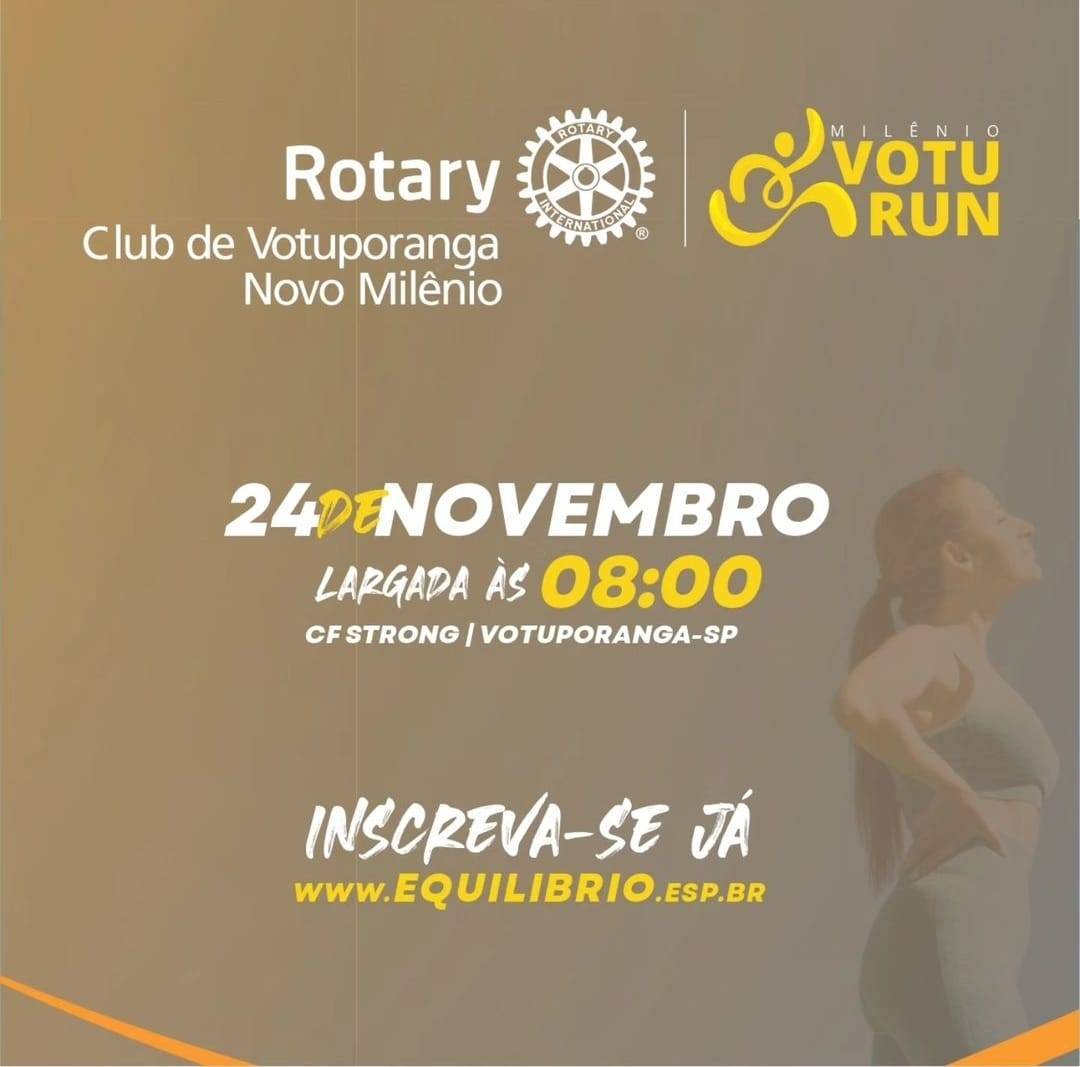 Inscrições Abertas para o Rotary VotaRun em Votuporanga