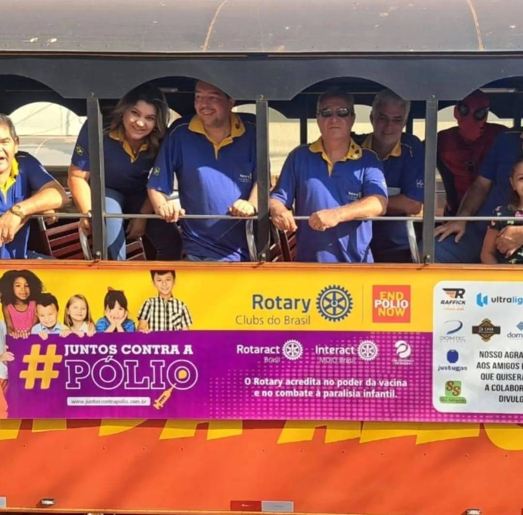 Rotary Club de Bariri - 16 de Junho Realizou a Campanha de Atualização das Carteirinhas de Vacinação Colocando o Trenzinho nas Ruas