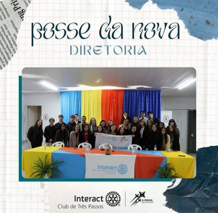 Conselho Diretor - Gestão 2024-25 🩵  No dia 12/07/24 empossamos nosso queridíssimo Conselho Diretor do Interact Club de Três Passos para esta nova gestão com a mais nova presidente Tainá Savian e sua vice Laura Schneider!  Parabenizamos a todos que participaram da gestão anterior e desejamos uma ótima gestão para todos nós! Que o trabalho em equipe, a dedicação e a união continuem sendo os pilares do sucesso desta gestão. Estamos ansiosos para ver os frutos do empenho de todos vocês! ⚙️  Carinhosamente Interact Club de Três Passos!!💙  #paratodosverem: Este post possui legenda alternativa para promover a inclusão social, para ter acesso a esta legenda basta você ativar as funções de acessibilidade em seu celular.  #distrito4660 #interactbrasil #interacttpfazadiferença