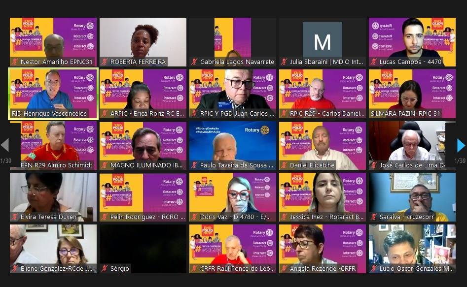 Alguns dos integrantes presentes à reunião.