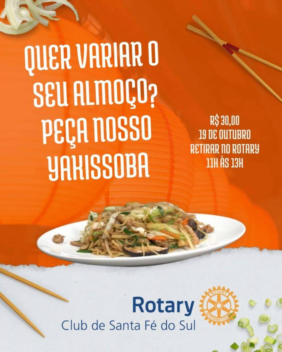 Rotary Club de Santa Fé do Sul Realiza Ação para Almoço