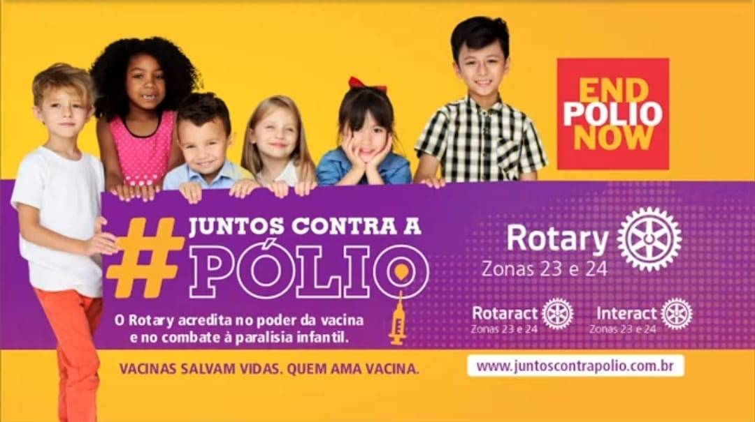  Aconteceu o Relançamento da campanha "Juntos contra a pólio" com abrangência para o Brasil e toda a América Latina