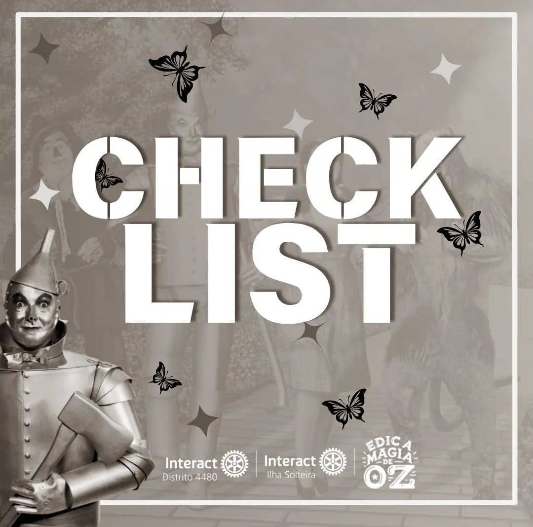 Façam Check-List Para o EDIC 2024