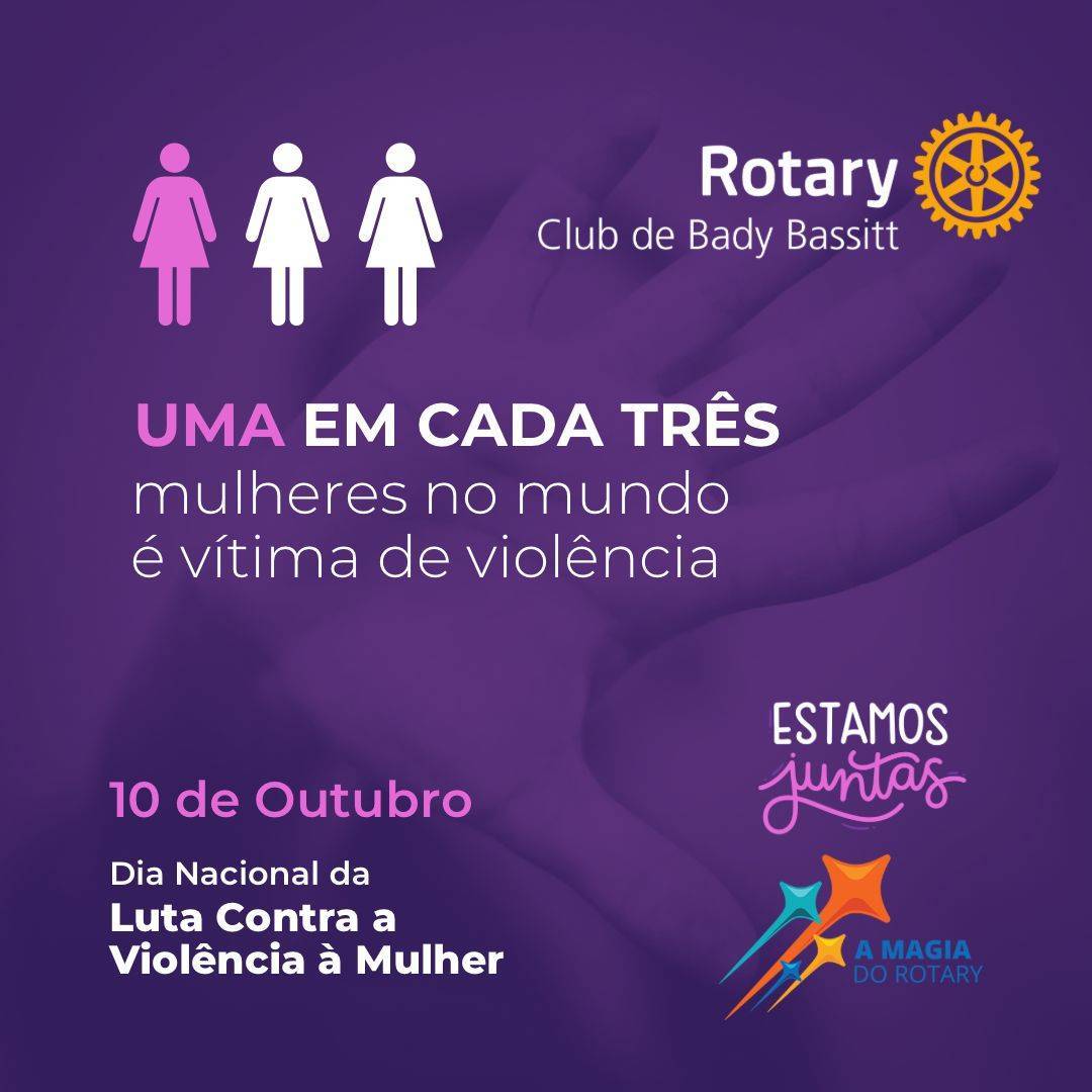 Dia 10 de Outubro - Dia Nacional de Luta contra a Violência à Mulher
