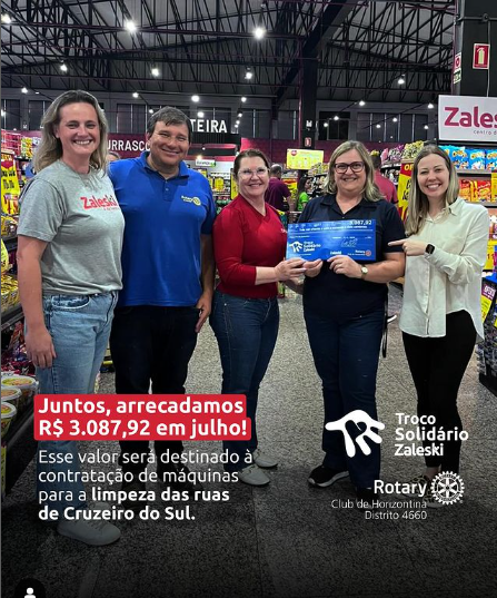 TROCO SOLIDARIO CENTRO DE COMPRAS ZALESKI