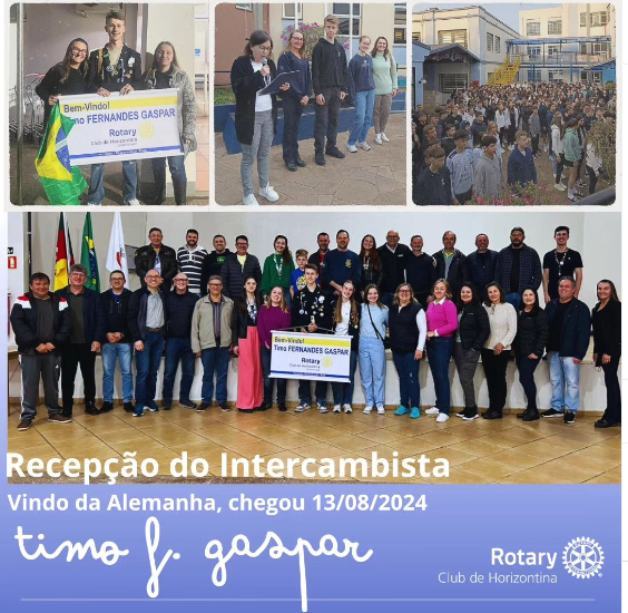 RECEPÇÃO INTERCAMBISTA TIMO
