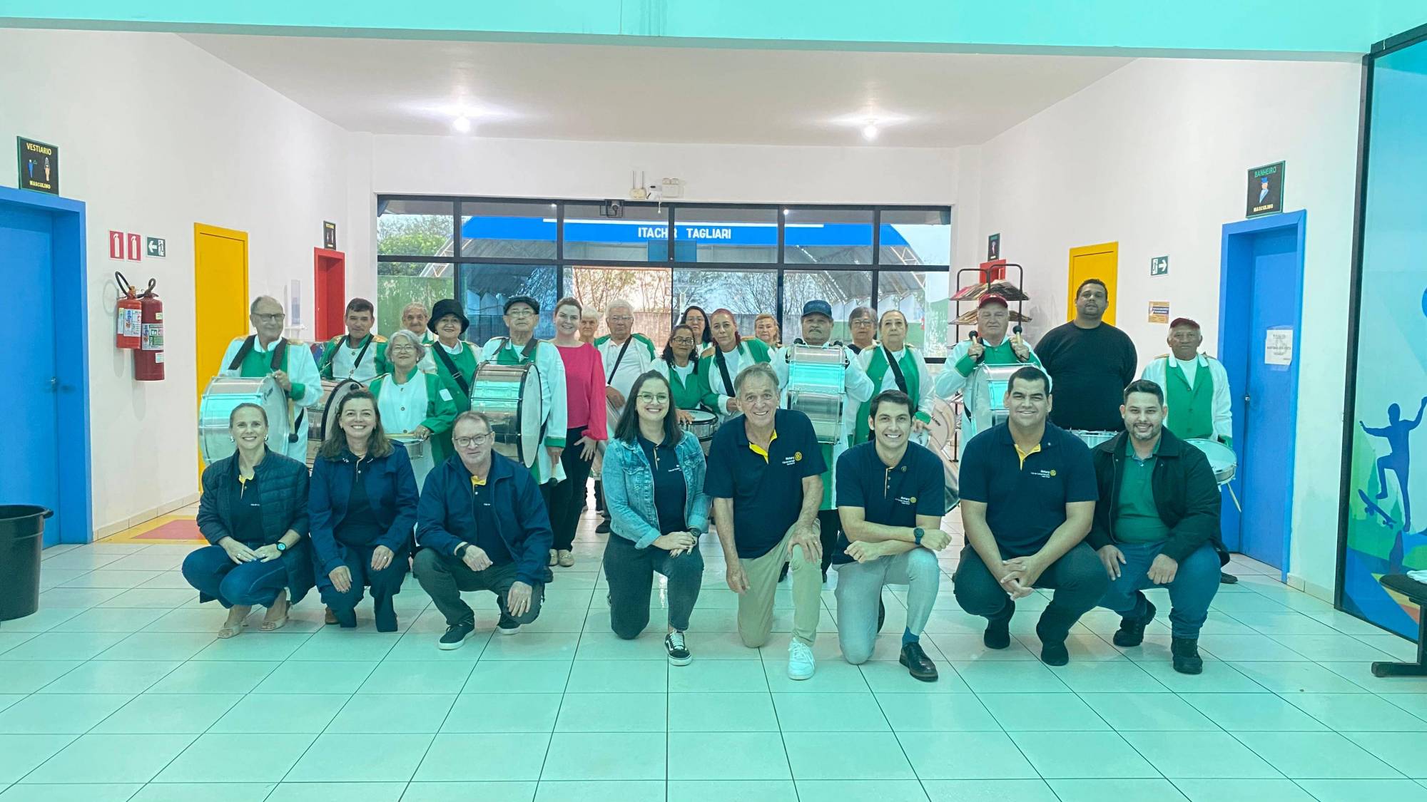 Apresentação da Fanfarra Municipal da Terceira Idade no Centro da Juventude da cidade de Campo Mourão - Pr.