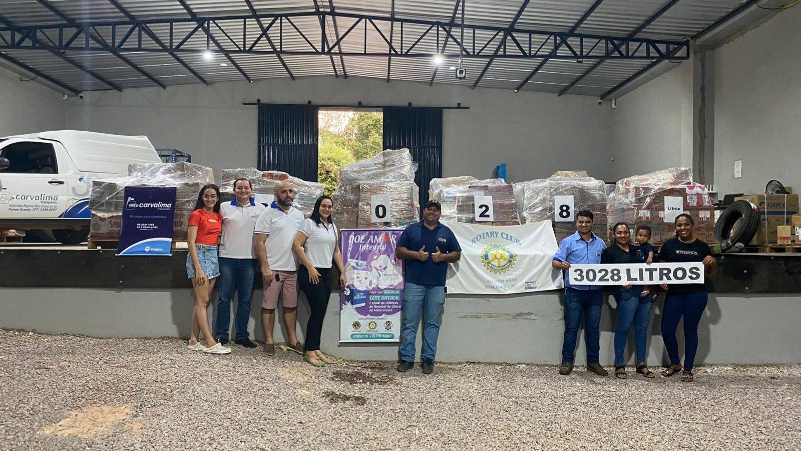 Arrecadação de leite  para o Hospital do Câncer de Cuiabá 