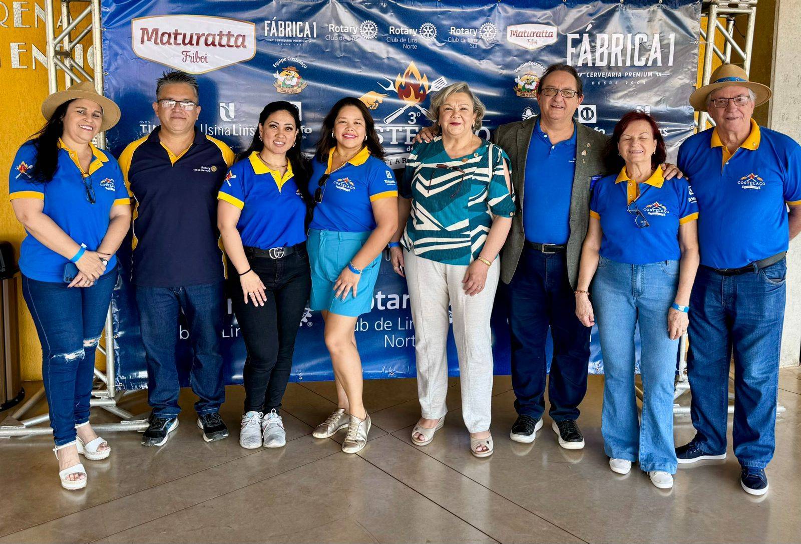 Governador 24/25 Eder Bocchini e Governador Eleito 25/26 Lelo Maset Participam do Costelaço Promovido pelos Rotary Clubs de Lins