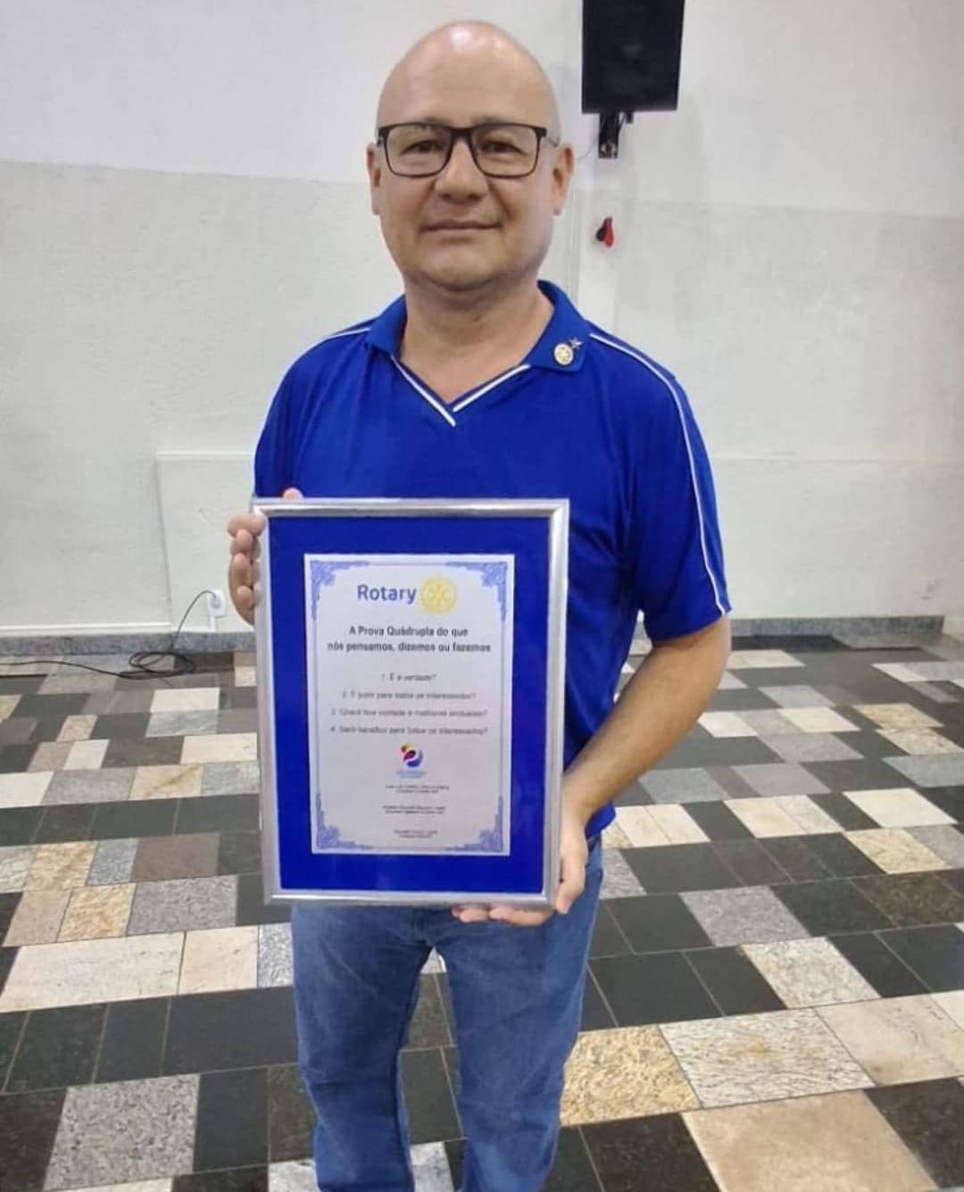 Ronaldo Fukue do Rotary Club de Santa Fé do Sul Recebe Homenagem