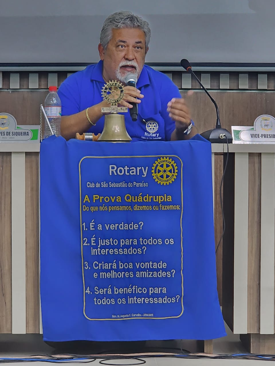 Presidente Jesse apresenta novo Rotary Club de Jacuí-MG