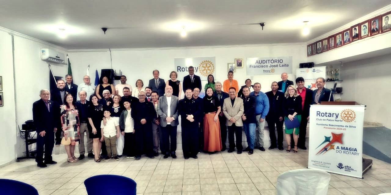 Foram visitados os Rotary Club de Patos, Rotary Club Patos Norte e Rotary Club Patos Sul.