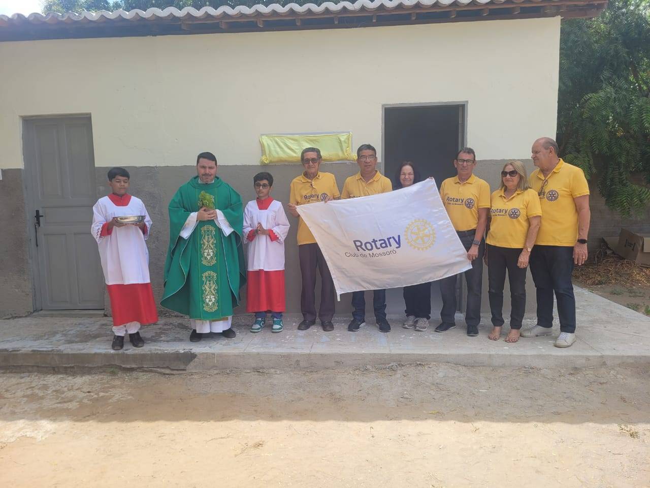 Inauguração de uma biblioteca na comunidade do Santa Helena, em Mossoró/RN