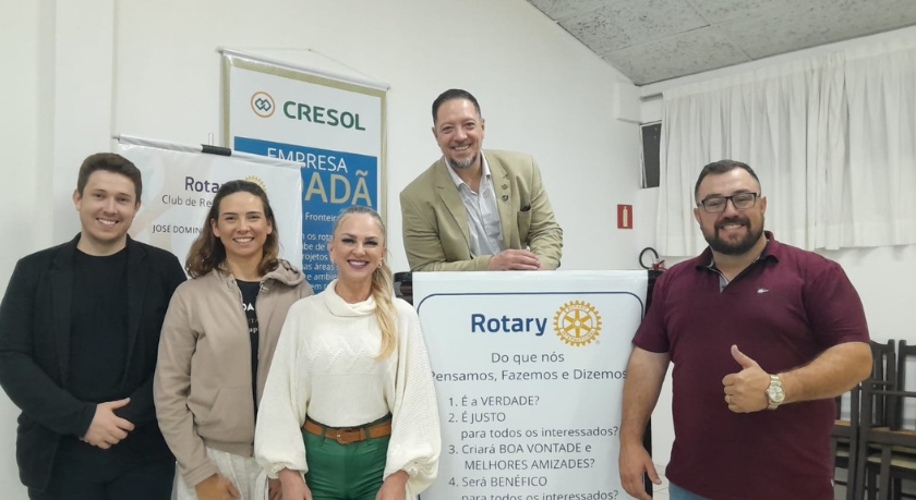 Novos companheiros e companheiras que tomarão posse no Rotary Club Realeza