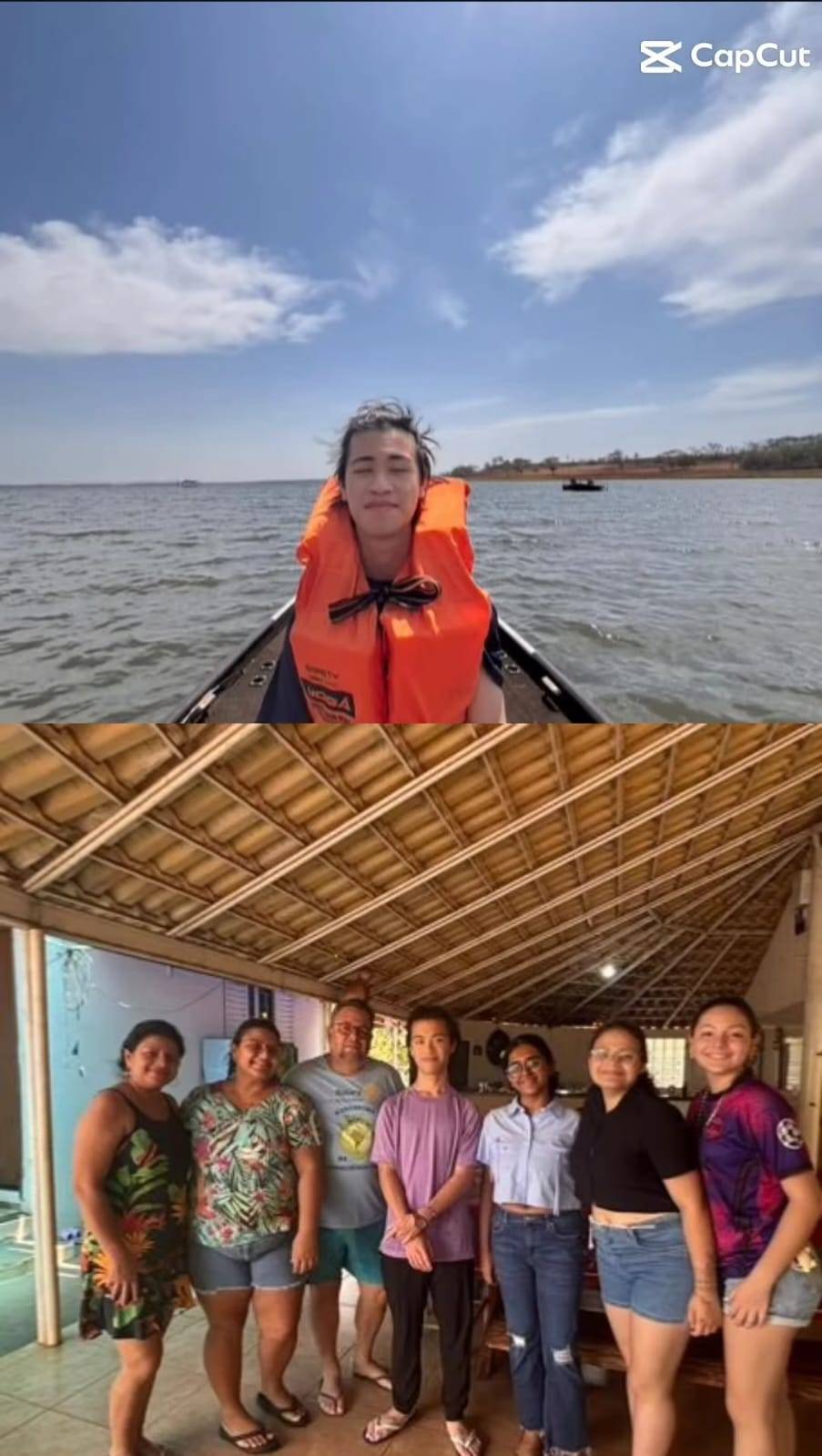 Intercambistas Adira da India e Henry de Taiwan Viajaram com a Família da Presidente do Rotex 4480