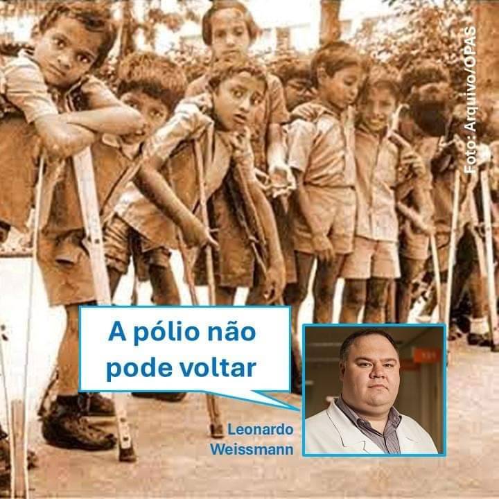 A Vacina é o Único Meio de Evitar o Contágio com o Vírus da Pólio