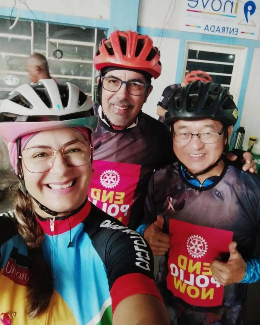 Rotary Club de Santa Fé do Sul Participaram do Pedal End Polio do Rotary Club de Cassiândia MS