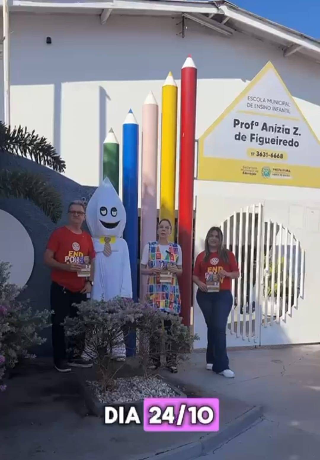 Rotary Club de Santa Fé do Sul Realiza Campanha no Dia Mundial de Combate a Pólio