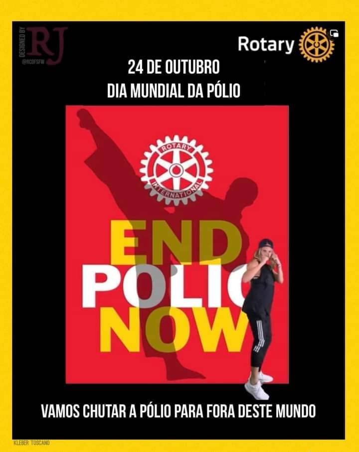 24 de outubro é o Dia Mundial da Pólio. Vamos acabar com a pólio agora e para sempre!