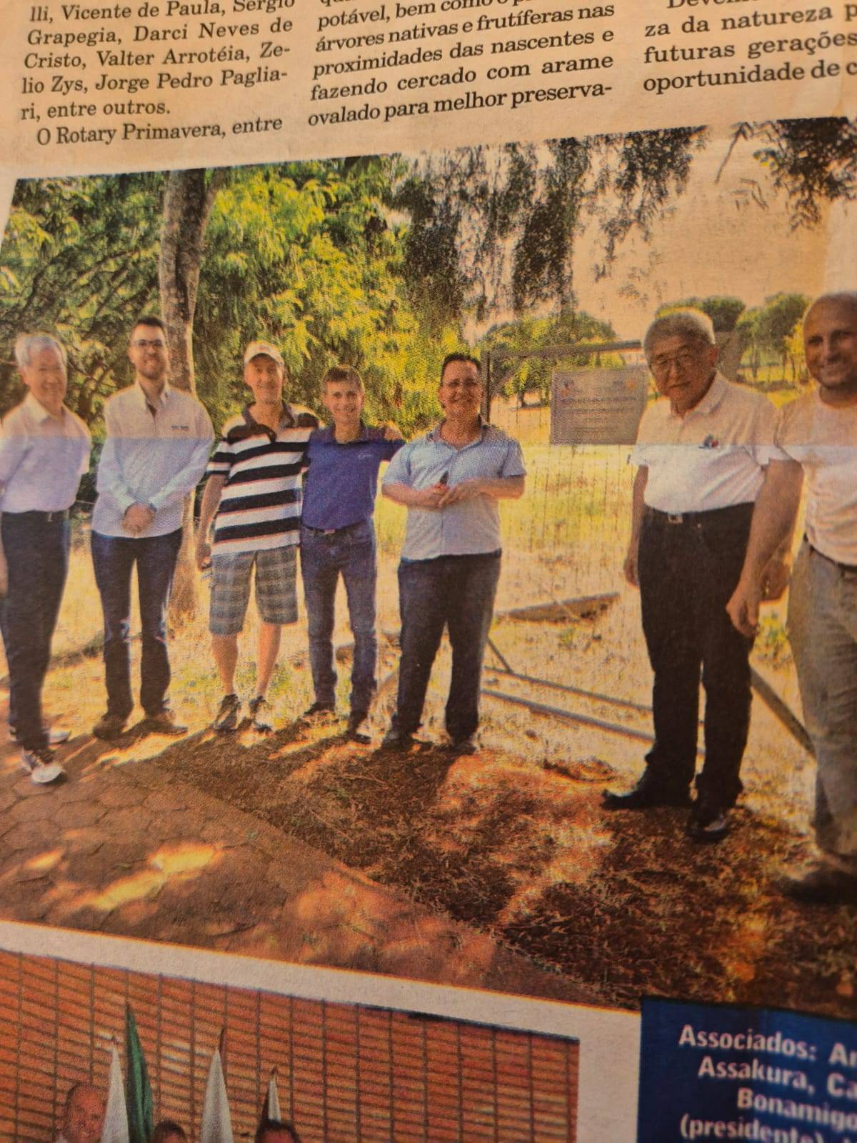 O governador  Eduardo Toshimitsu em 14/12/2017 em visita  para inauguração da nascente  no bairro Vila Tolentino