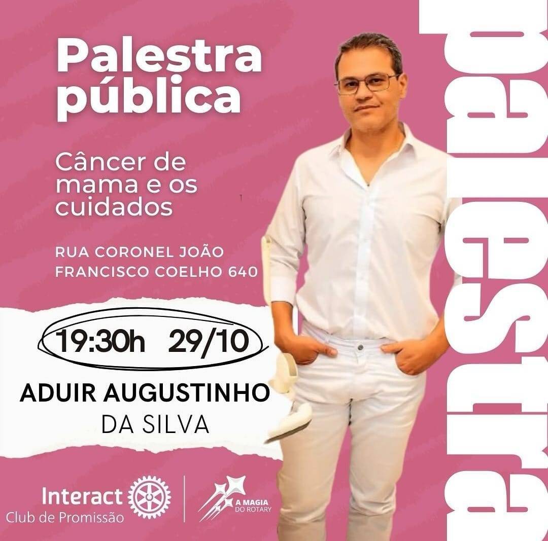 Interact Club de Promissão Promove Palestra com Dr Aduir Augustinho da Silva - ginecologista obstetra