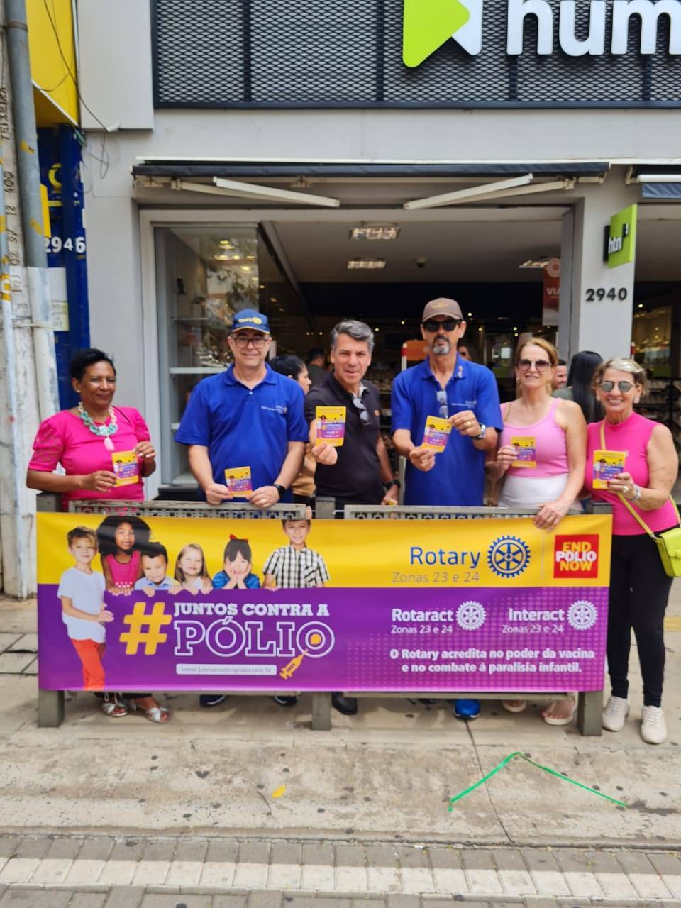 Família Rotária de São José do Rio Preto - Jardins foi às ruas para conscientizar a população da importância da vacinação